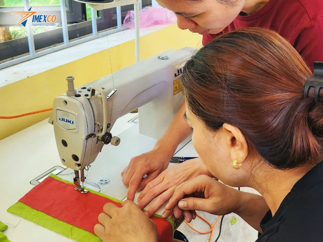 Hands-on sewing instruction helps participants develop practical skills while building a strong foundation to preserve and pass on their community's cultural heritage to future generations