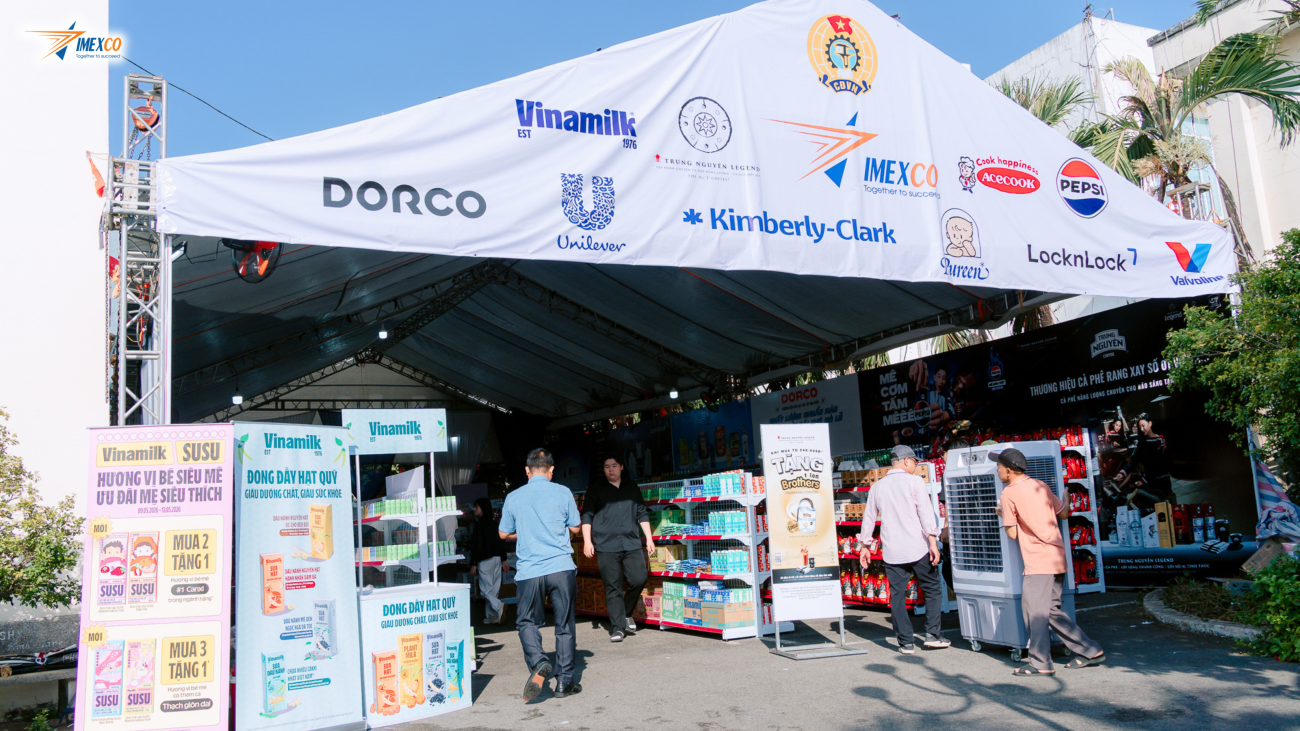 A vibrant overview of the 2026 Workers' Fair at Biên Hòa 2 Industrial Park